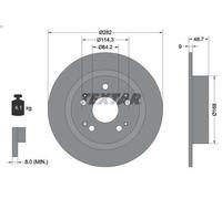 TEXTAR 92204300 Brake disc