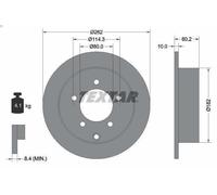 TEXTAR 92227403 Brake disc