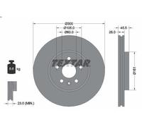 TEXTAR 92243303 Brake disc