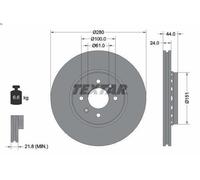 TEXTAR 92113900 Brake disc