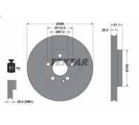 TEXTAR 92254803 Brake disc