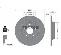 TEXTAR 92303503 Brake disc