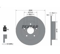 TEXTAR 92308303 Brake disc