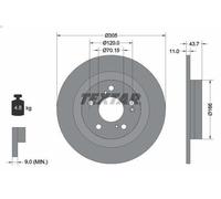 1X Brake disc TEXTAR 92308403 for HONDA CIVIC X Hatchback (FC_, FK_) 2 2017-2022