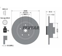 1X Brake disc TEXTAR 92317603 for RENAULT ESPACE V (JR_) 2 2018-2023