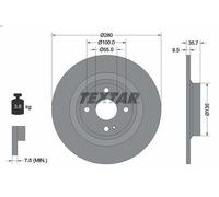 1X Brake disc TEXTAR 92320003 for MAZDA MX-5 IV (ND__) 2 2015-