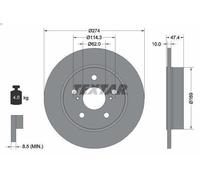 TEXTAR 92321103 Brake disc