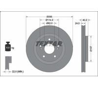 TEXTAR 92337303 Brake disc