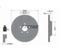 TEXTAR 92343303 Brake disc