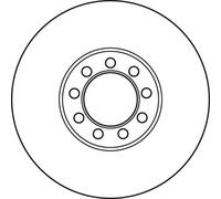 1X Brake disc TRW DF4994S for IVECO DAILY V Van 3 2011-2014
