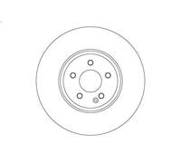 1X Brake disc TRW DF6895S
