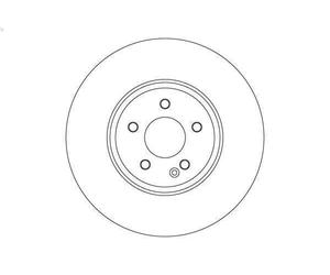 1X Brake disc TRW DF6895S
