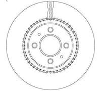 1X Brake disc TRW DF6904 KIA RIO III (UB) 1.1 2011-2017