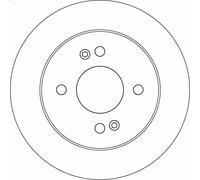 1X Brake disc TRW DF6949 for HYUNDAI i10 II (BA, IA) 1 2014-2019