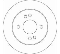 1X Brake disc TRW DF6949 HYUNDAI i10 II (BA, IA) 1 2013-2019