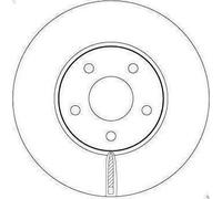 2x Brake disc Vented DF6975 TRW for FORD FOCUS IV FOCUS IV Turnier