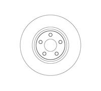 1X Brake disc TRW DF6998S for FORD USA EDGE 2 2015-2018