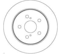1X Brake disc TRW DF8335 for LEXUS NX (_Z1_) 2 2014-