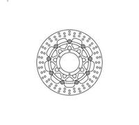 1X Brake disc TRW MSW240 for Honda CBR 600 2005-2005