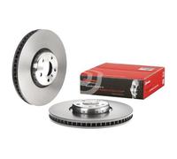 1x BREMBO 09.C412.13 Brake Disc Front Left Internally Vented Fits BMW X5 X6