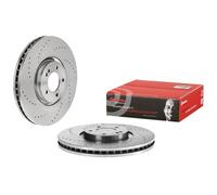 1x BREMBO 09.D762.10 Brake Disc Front Perforated/Vented Fits Mercedes G-Class