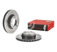 1x BREMBO 09D80511 Brake Disc Front Perforated/Vented For Porsche Boxster Cayman