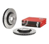 Brembo Prime Line UV Coated Vented Brake Disc - Drilled 09.C828.11 Fits Subaru