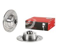 1x BREMBO Brake Disc Rear Solid With Wheel Bearing Kit Fits Renault Megane