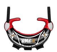 1x Bulgarian Bag Adjustable Weighted Filled Training Power Bag with Handles Multi-Grip Fitness Bag Core Workout Gear Functional Strength Training Home Gym Equipment (Red/Black, 15KG)