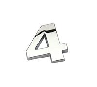 1x Car Auto Chrome Metal DIY 3D Letters Digital Alphabet Emblem Car Bumper Stickers (4)