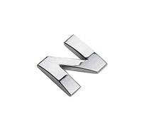 1x Car Auto Chrome Metal DIY 3D Letters Digital Alphabet Emblem Car Bumper Stickers (N)