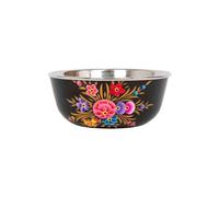 1x Carbon Pansy 14.5cm Hand-Painted Picnic Snack Bowl - Reusable Picnic Party Pasta Food Dinner Serving Dinnerware Crockery Dishes - By BillyCan