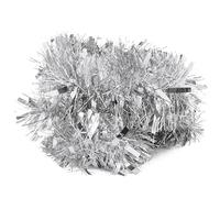 1x Chunky Christmas Garlands for Xmas Tree, Silver Colour Tinsel Garlands for Christmas Tree, New Year Parties and Home Embellishment, Size-2m