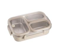 1x Clunch Containers - Stainless Steel Dinner Box, Portable Snackle Box with Compartments, 3-Compartment Lunch Case | Spill Proof Food Storage Containers for Meal Prep, Work, Travel,Picnic