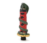 1x Cobra Snake Shape Shift Knob Manual Automatic Car Gear Stick Modified Gear Shifter Head Gear Knob Handle Interior Upgrade(Gold)(Green)
