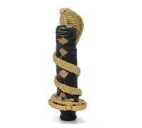 1x Cobra Snake Shape Shift Knob Manual Automatic Car Gear Stick Modified Gear Shifter Head Gear Knob Handle Interior Upgrade(Gold)(Gold)