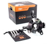 1x Complete Left Steering Knuckle for Ford FIESTA VI (CB),(CC) (discs-258mm)