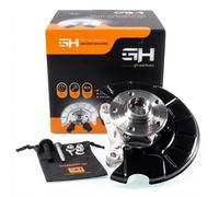 1x Complete Left Steering Knuckle for Seat LEON II (1P) /W/O DISCS 345 MM/