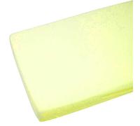 1x Cot Bed 100% Cotton Jersey Fitted Sheet 140x70cm - Lemon