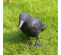 1X Crow Decoy Bird Deterrent Lifelike And Realistic Full Bodied Pest Control