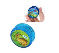 1x Dinosaur Yoyos for Beginner 5.5cm, Blue Light Up Responsive Yoyos with Strings, Plastic Kids Toys, String Tricks Fidget Toy for Kids Party Favors