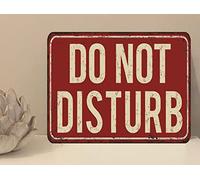1x Do Not Disturb Metal Plaque Sign Gift House Novelty (mt281) (200mm x 150mm)