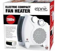 1x Electric Fan Heater Portable 2000w Compact Low Wattage Caravan Motorhome [EEK: A++]