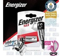 1x Energizer 123 3V LITHIUM PHOTO Battery CR123A CR123 CR17345 EL123AP Expiry+