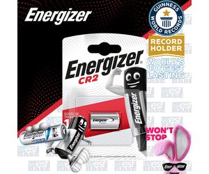 1x Energizer CR2 3V LITHIUM PHOTO Battery DLCR2 ELCR2 KCR2 CR15H270 CR2L Expiry+