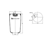 1x Febi Air Bellows - 35492