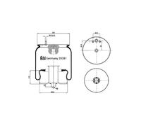 1x Febi Air Bellows - 39381