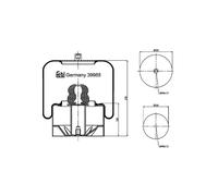 1x Febi Air Bellows - 39988