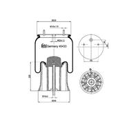1x Febi Air Bellows - 40433