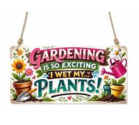 1x Gardening Wet My Plants Funny Metal Hanging Sign/Plaque Gift Novelty cpt3